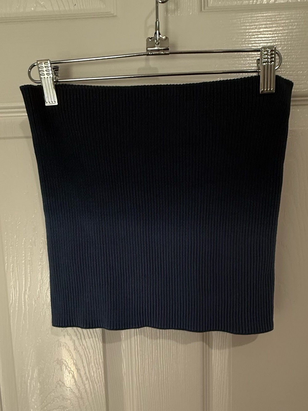 Pact Ribbed Tube Top - Two-toned Blue